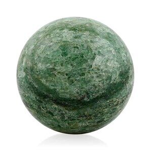 Fuchsite Sphere -S Approx This looks small ctw with Wood Stand  NEW